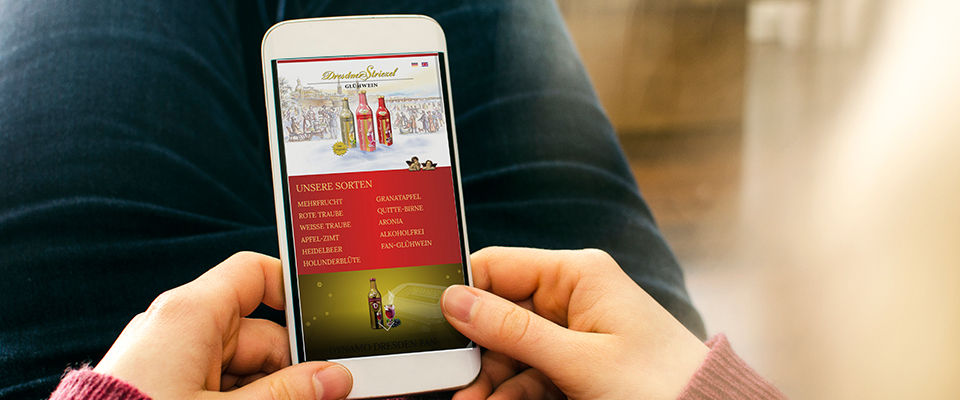 Dresdner Striezel Gluehwein Responsive Webdesign