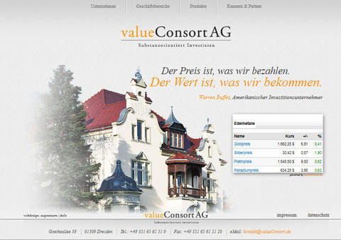 Website valueConsort Ag