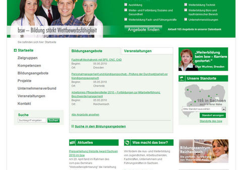 10 auf einen Streich - Ganzheitliche Weiterentwicklung der Online Kommunikation der bsw-Gruppe