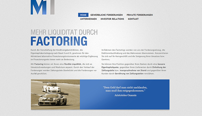 Blog Broschure Und Websites Fur M1 Factoring Und M1 Leasing