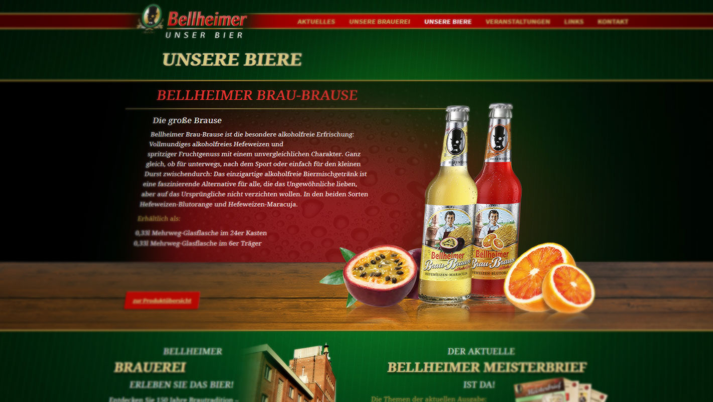 Produkt-Website Bellheimer