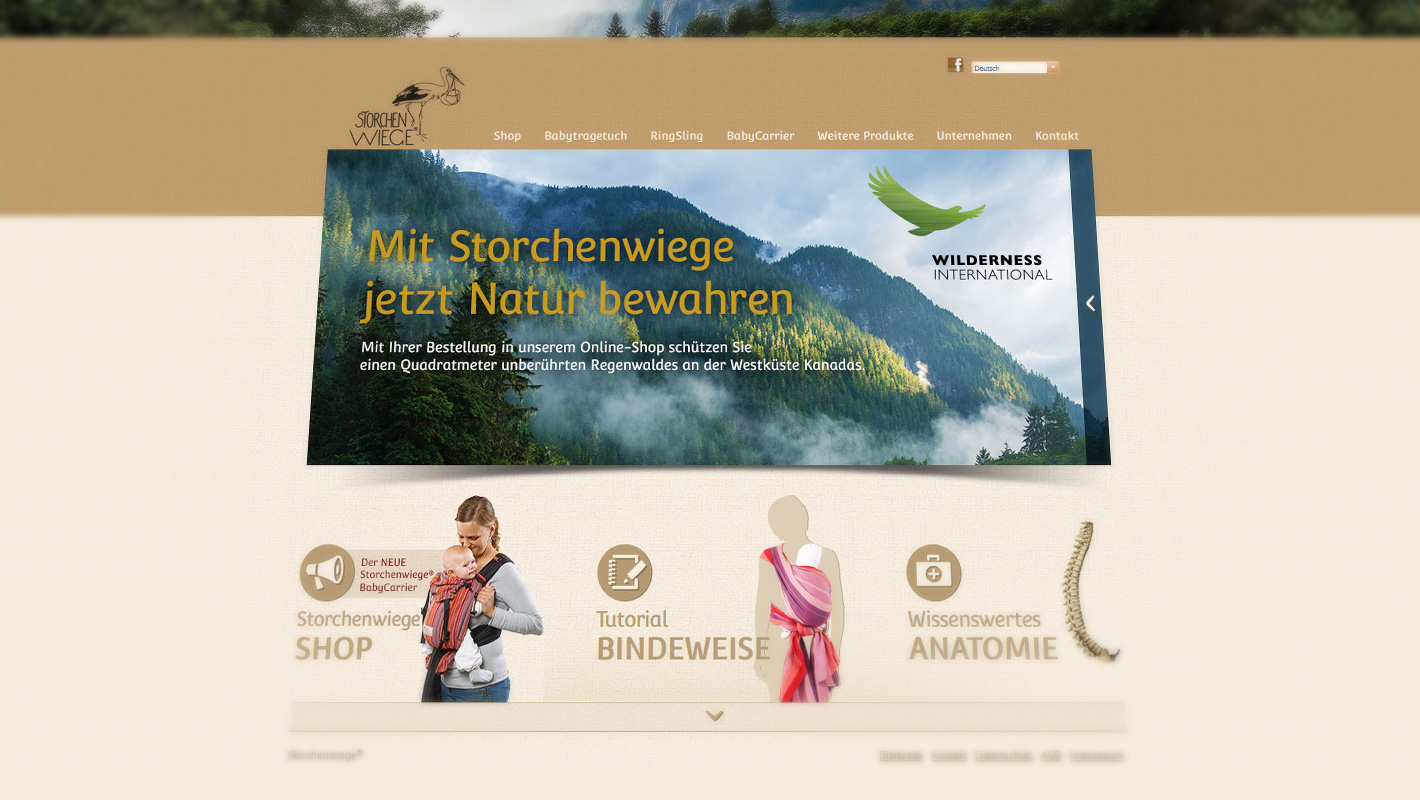 Website Storchenwiege