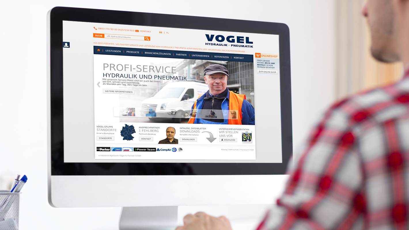 Vogel Gruppe Website Startseite