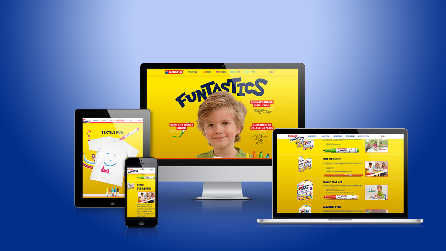 Responsive Webdesign edding funtastics