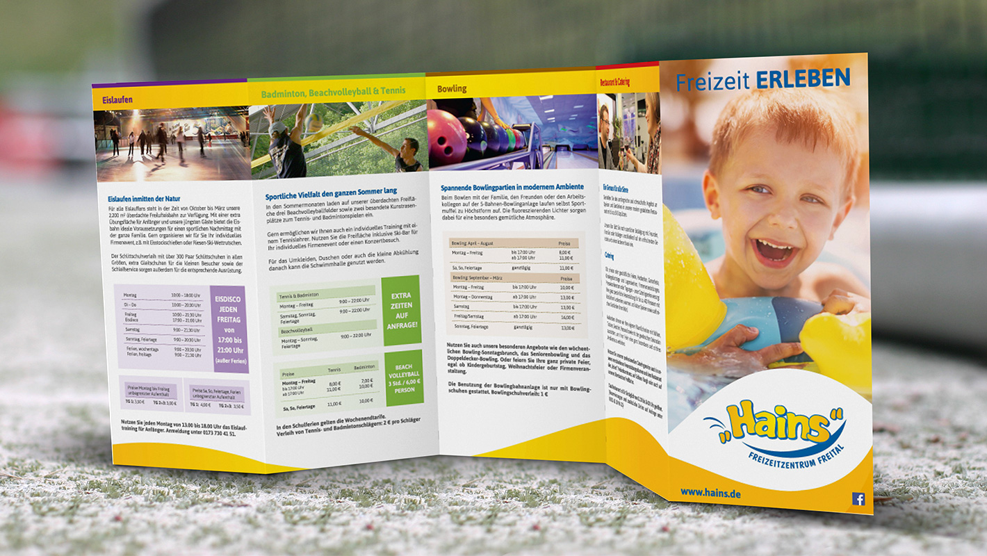 Corporate Design Flyer Hains Freital