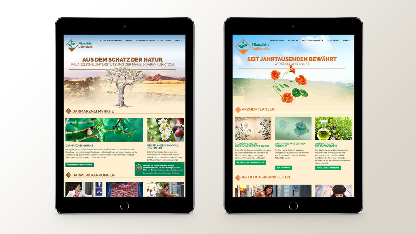 Responsive Websites Produkte Repha