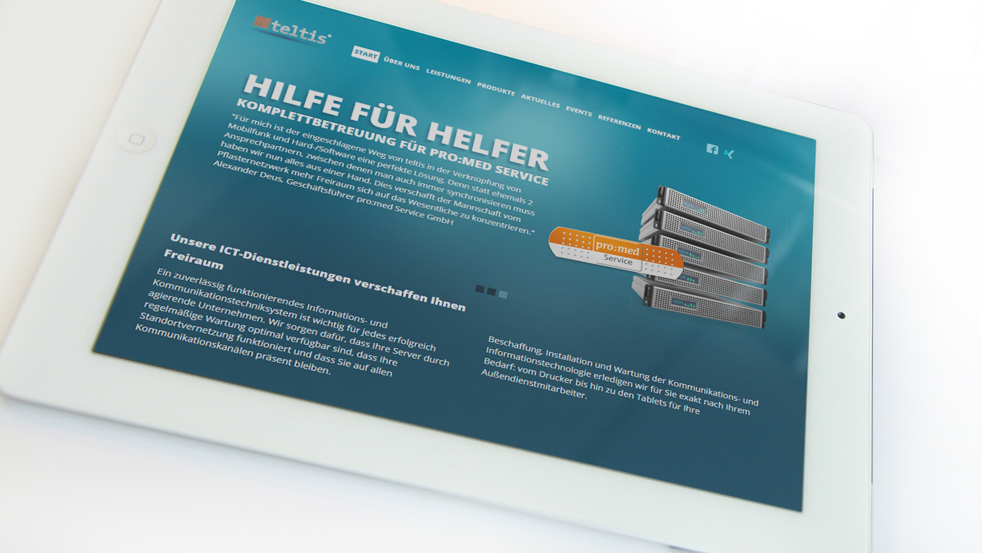 Teltis Responsive Website